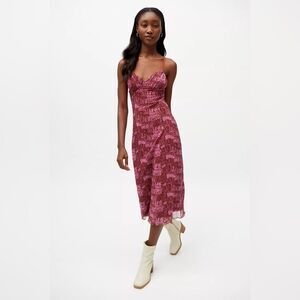 Urban Outfitters Gwen Mesh Midi Slip Dress | Medium